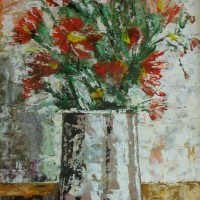 1973, “Vaso con fiori rossi”